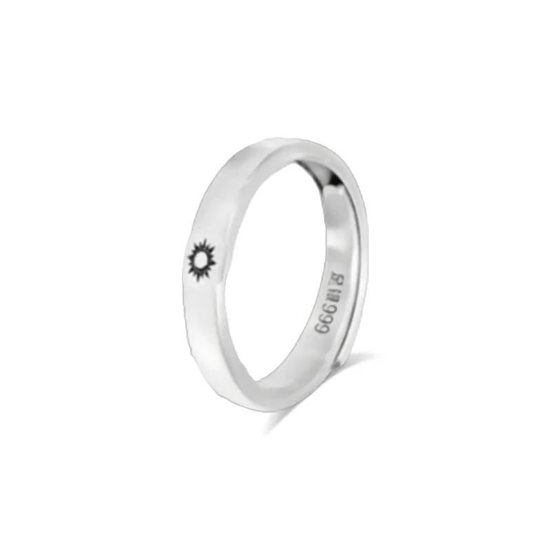 CHINA GOLD 999 Fine Silver Rings Unisex-0