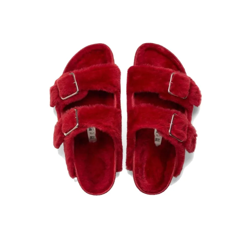 Birkenstock Rubber Sole Slip Resistant Slide Slippers Men's Red-2