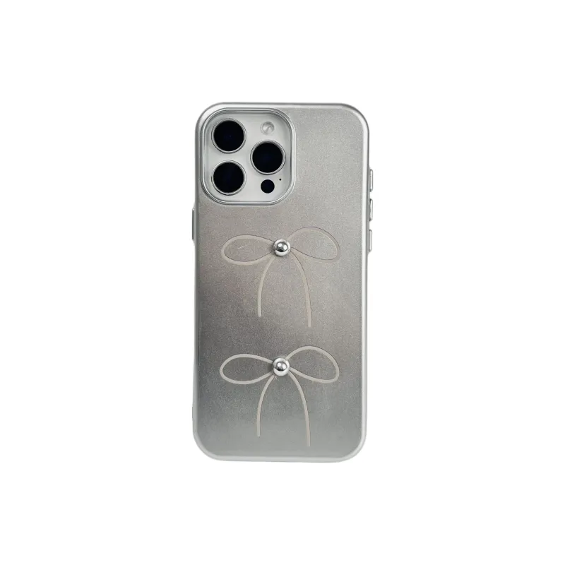 Wei Xin TPU Material Glitter Thread Bowknot Phone Cases Compatible With IPhone 16/15 Pro Max/Apple 13/14 Pro/Max-4