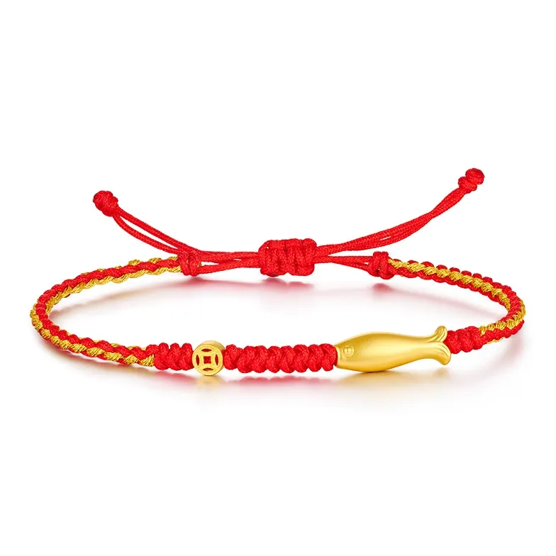 MCLON Abundance Every Year Small Gold Rope # Good Luck Solid Gold Priced In Gram Gold Bracelet Women's-1