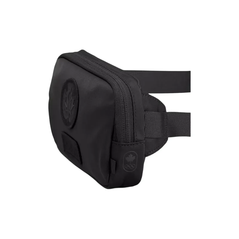 Lululemon Recycled Polyester With Nylon One Shoulder Crossbody Fanny Pack Mini Unisex Black-2