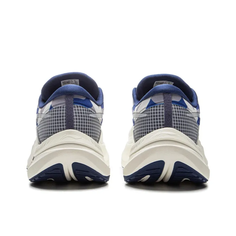 LiNing Yueying 4 Wear Resistant Lightweight Rebound Low Top Casual Running Shoes Men's White Blue-4