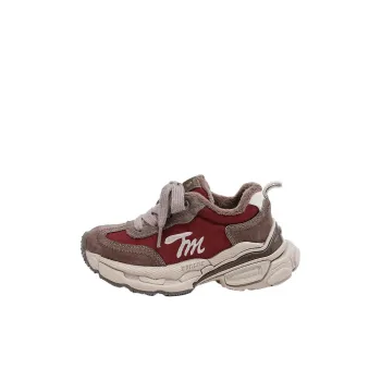 Teenmix Lightweight Cushioning Low Top Kids Lifestyle Shoes Burgundy Kids'