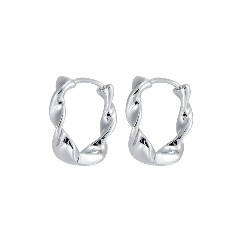 MISS XIA JWY S925 Silver Stud Earrings Women's-0