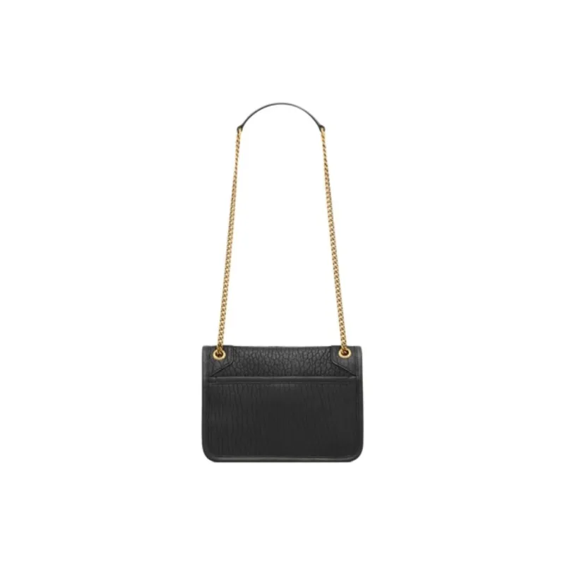 SAINT LAURENT Niki Sheepskin Crossbody Bag, Shoulder Bag Mini Women's Black-4