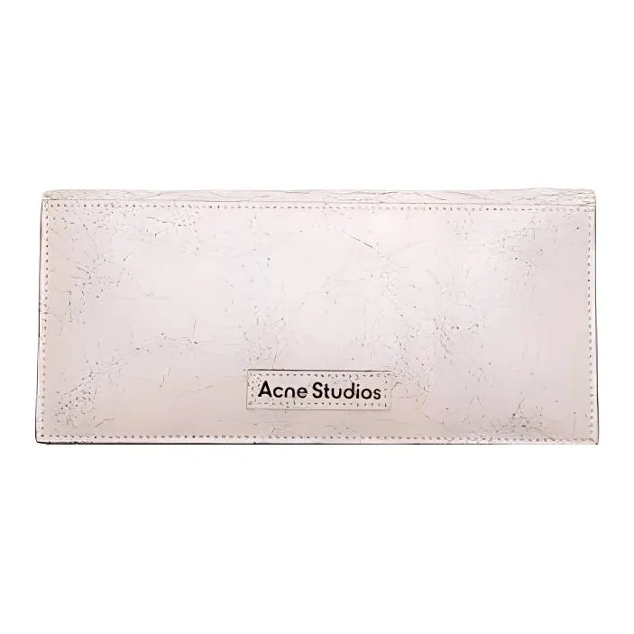 Acne Studios Cow Leather Wallet Large Size Women's Light Pink-0