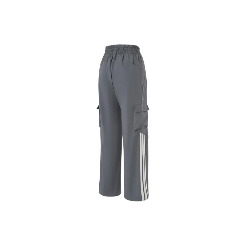 Adidas Knitted Sweatpants Women's Gray-1