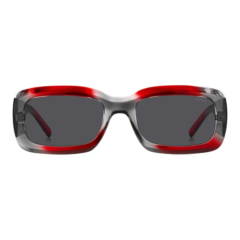 HUGO BOSS Plastic Irregular Shape Sunglasses Unisex Red-1