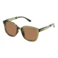 [Square Frame]Transparent Brown Frame with Tea Brown Lens SP205