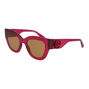LONGCHAMP Irregular Shape Sunglasses Unisex Red