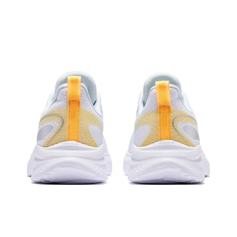 Erke Cushioning Lightweight Low Top Running Shoes Men's Erke White Fresh Green-3