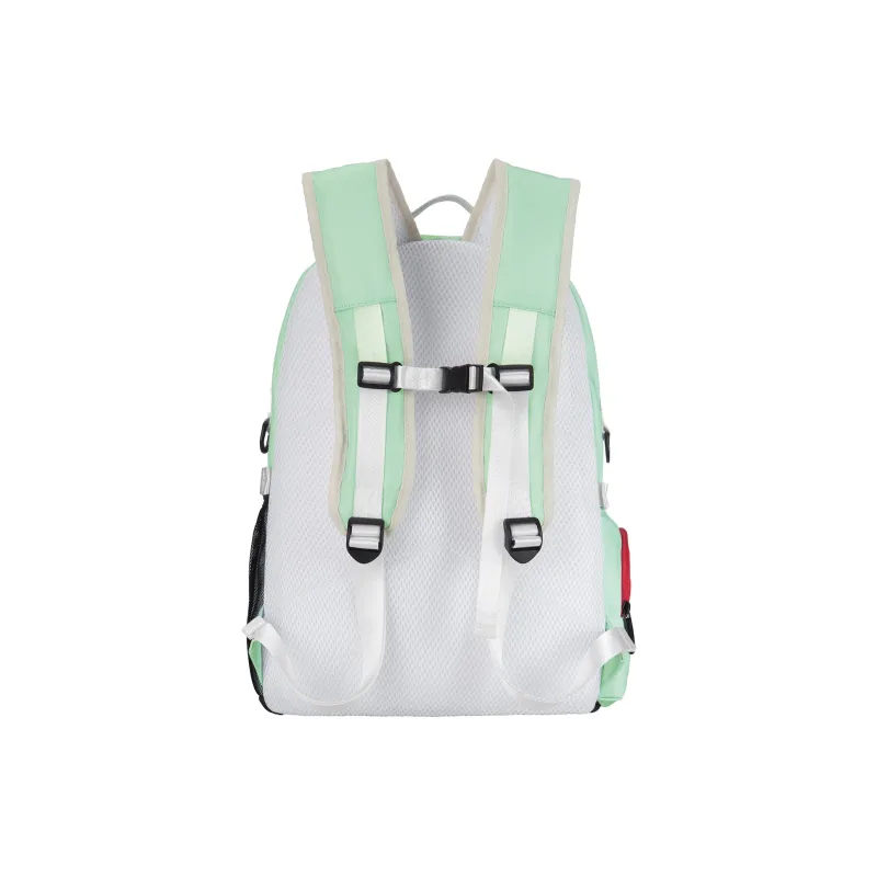 DRACONITE Polyester Student Backpack Backpack Multi-Compartment Backpack Unisex Cerulean White-35