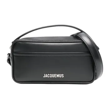 Jacquemus Calfskin One Shoulder Handbag Men's Black