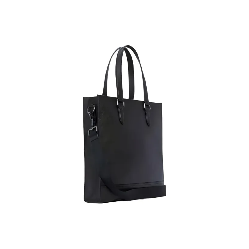 COACH Jean-MichelBasquiat Collaboration Graham Tote Bag Shopping Bag Crossbody Handbag Leather Large Size Men's Black-1