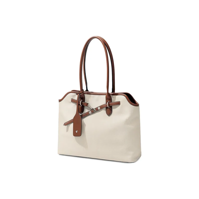 MAKEUP KITTEN PU Office Date Handbag Tote Bag Shoulder Bag Regular Women's Light Blue/Khaki-9