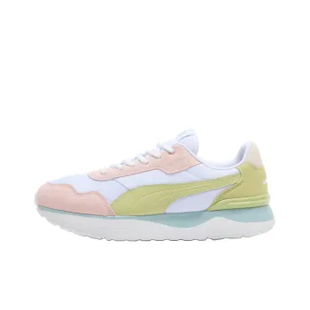 PUMA R78 Anti Slip Wear Resistant Low Top Casual Shoes Women's White Pink