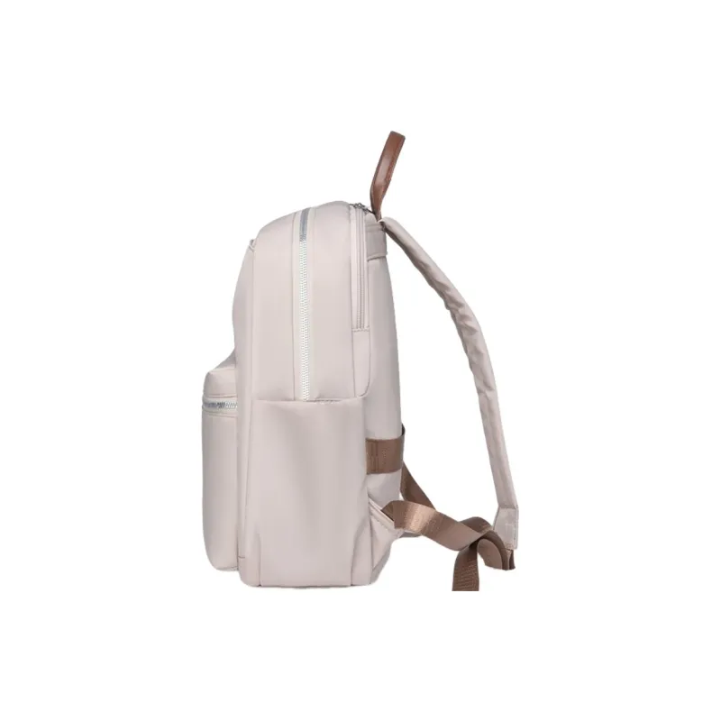Tonlion Nylon Backpack Regular Women's Ecru/Black-4