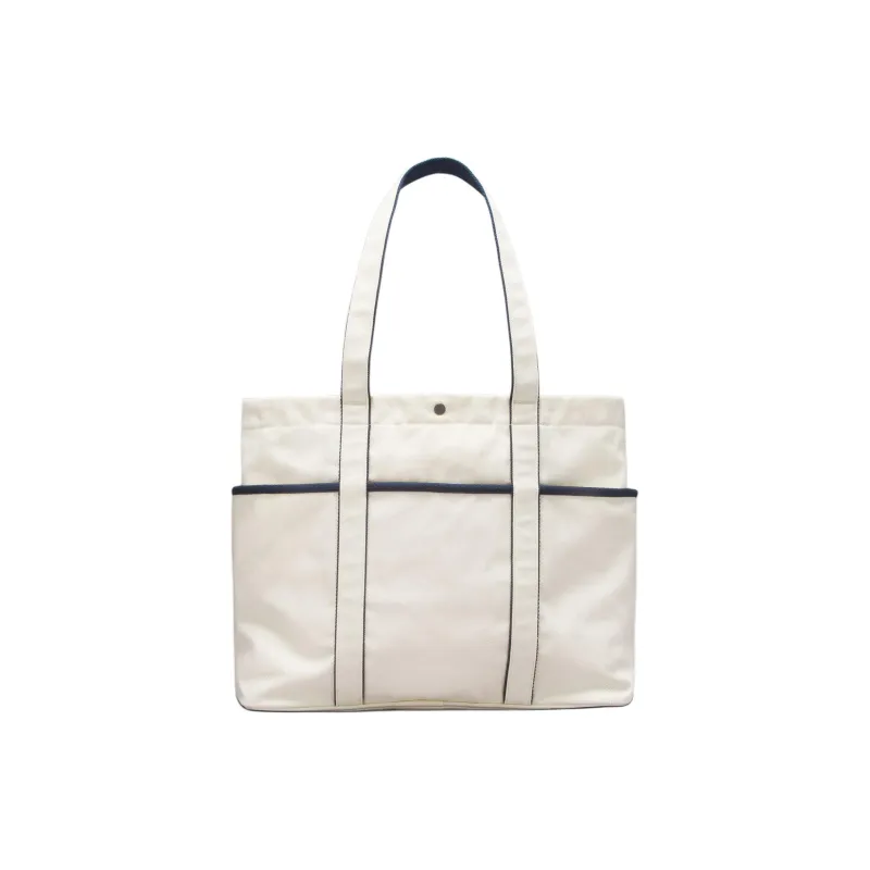 Lululemon Canvas Bag, One Shoulder Handbag Unisex White-1