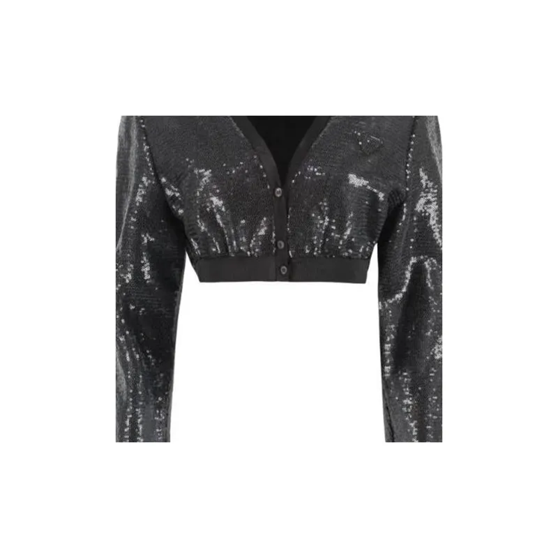 PRADA Sequins Embellished Crop Top-4