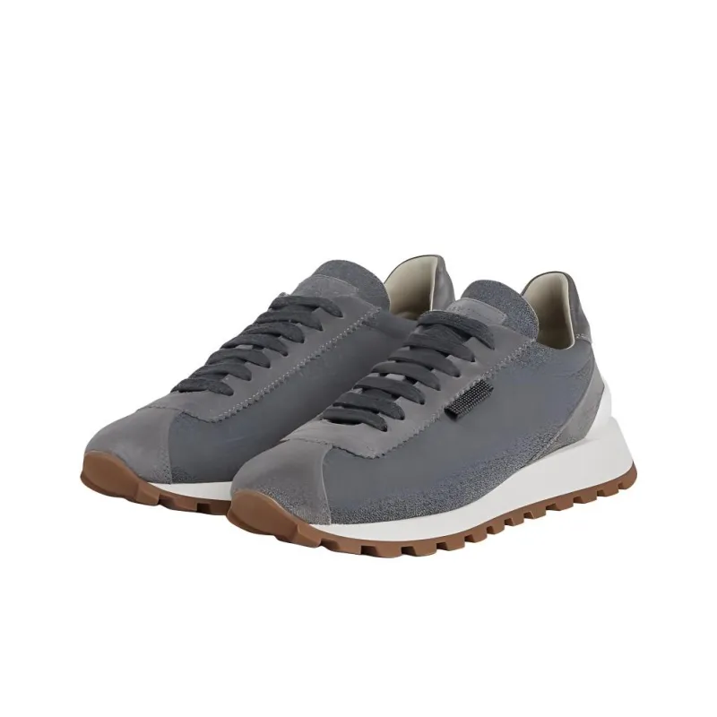 Brunello Cucinelli Low Top Casual Shoes Women's Gray-1