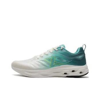 XTEP Breathable Lightweight Low Top Running Shoes Men's White Green