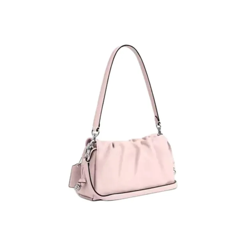 COACH Faye Leather Shoulder Bag Medium Size Women's Pink-1