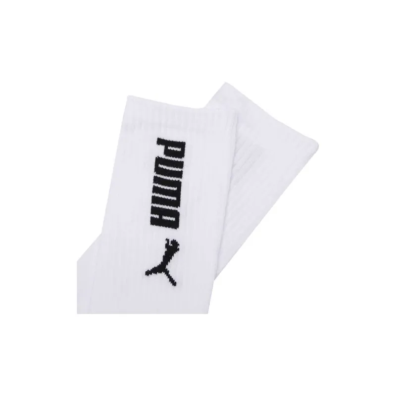PUMA Mid Calf Socks Unisex Combo Set 3 Pack White-3