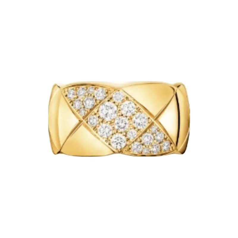 CHANEL 18K Gold, Diamond Rings Unisex Gold-0