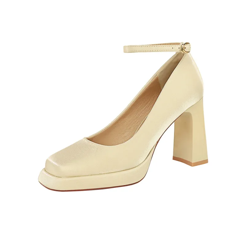 QITUMAUL Mary Jane Shoes 9cm Women's-10