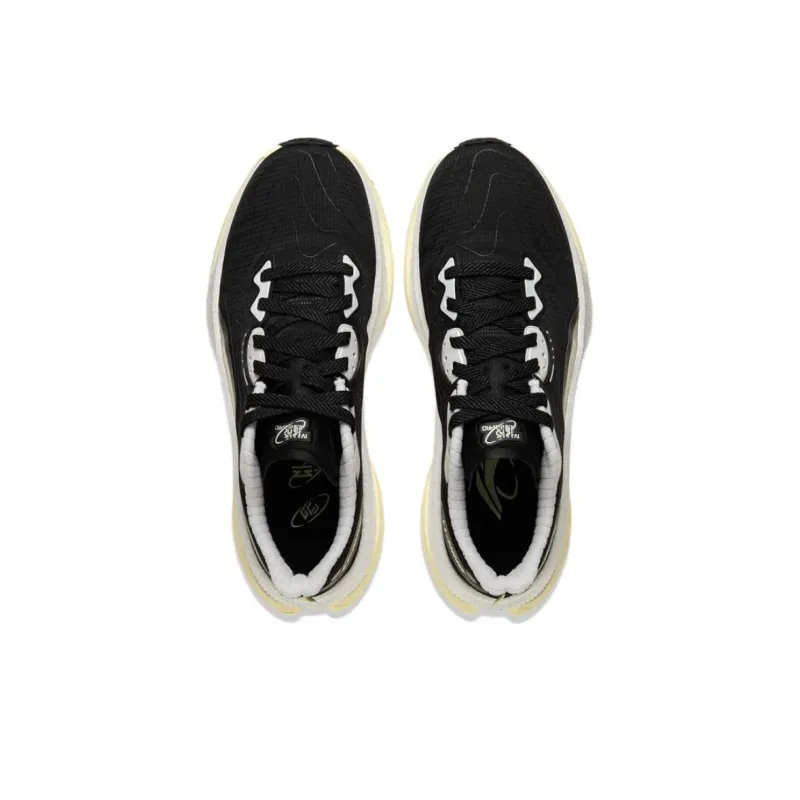 LiNing Yueying 4PRO Cushioned Slip Resistant Rebound Low Top Casual Running Shoes Men's Black-3