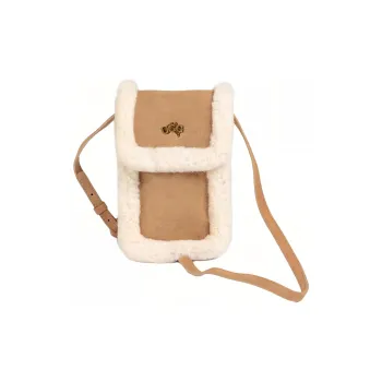 UGG Sheepskin Shoulder Bag Crossbody Bag Women's Tan