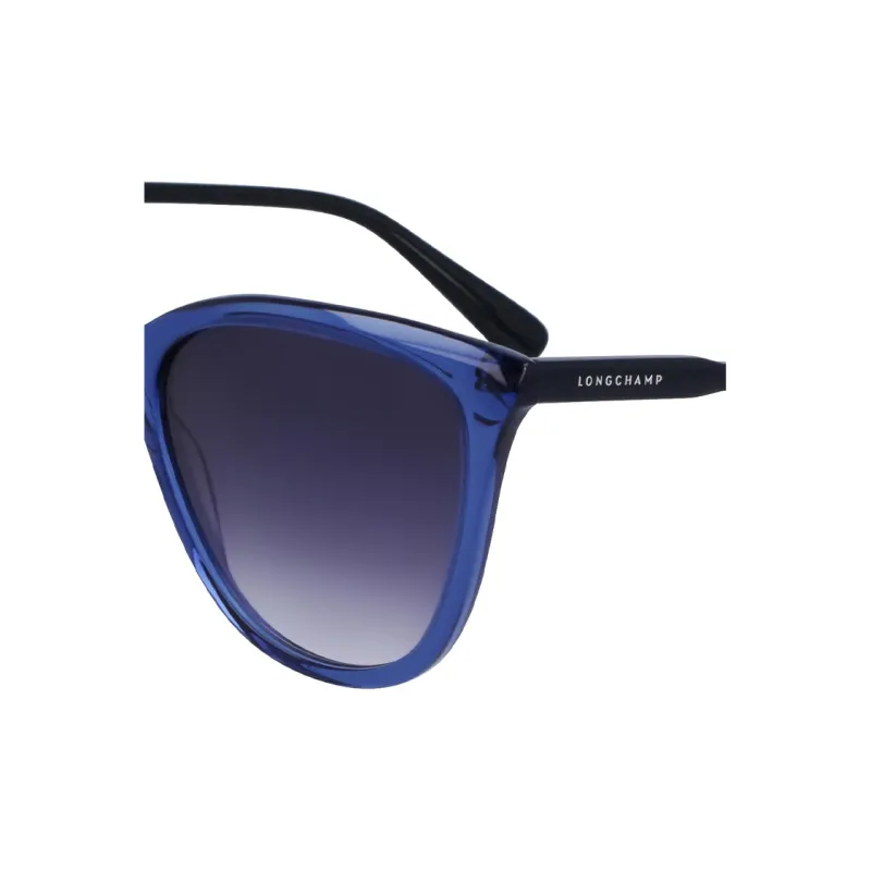 LONGCHAMP Acetate Square Sunglasses Women's Blue-2