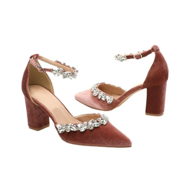 MCKP Chunky Heel High Heels 8cm Women's-5
