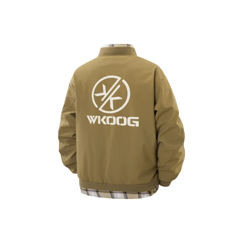 WKOOG Jackets Coats Unisex Brown-15