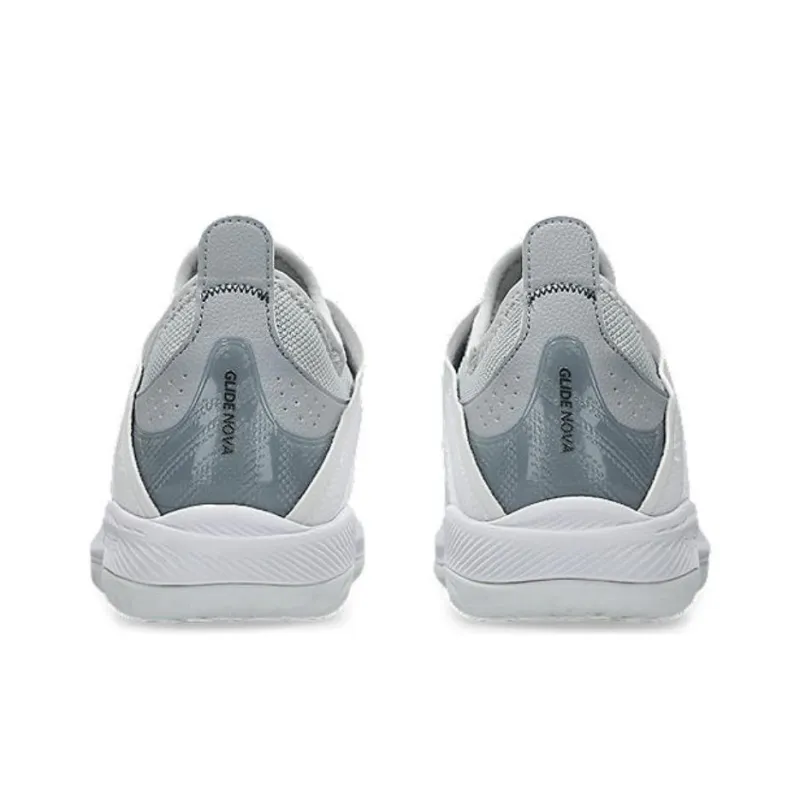 Asics Glide Nova FF 3 Cushioning Wear Resistant Low Top Basketball Shoes Unisex White Gray-5