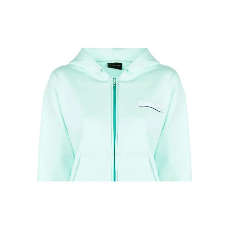 Balenciaga FW22 Sweatshirt Regular Fit Women's Light Green-5