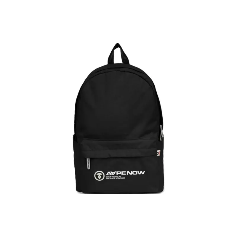 Aape Polyester Backpack Regular Unisex Brown/Black-4