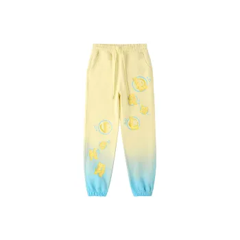 LAMLICKA Casual Pants Unisex Light Yellow