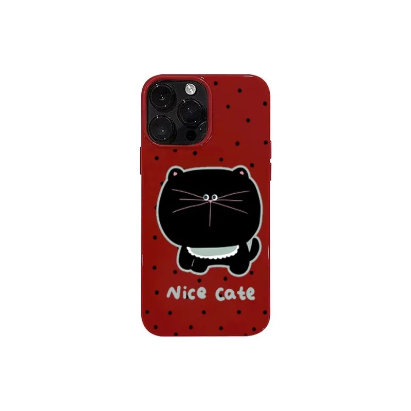XIANGRIKE TPU Material Large Cat Phone Case Compatible With IPhone 15/14 Plus/13/12/11/15 Pro Max/XS/XR/XS Max/8 Plus-0