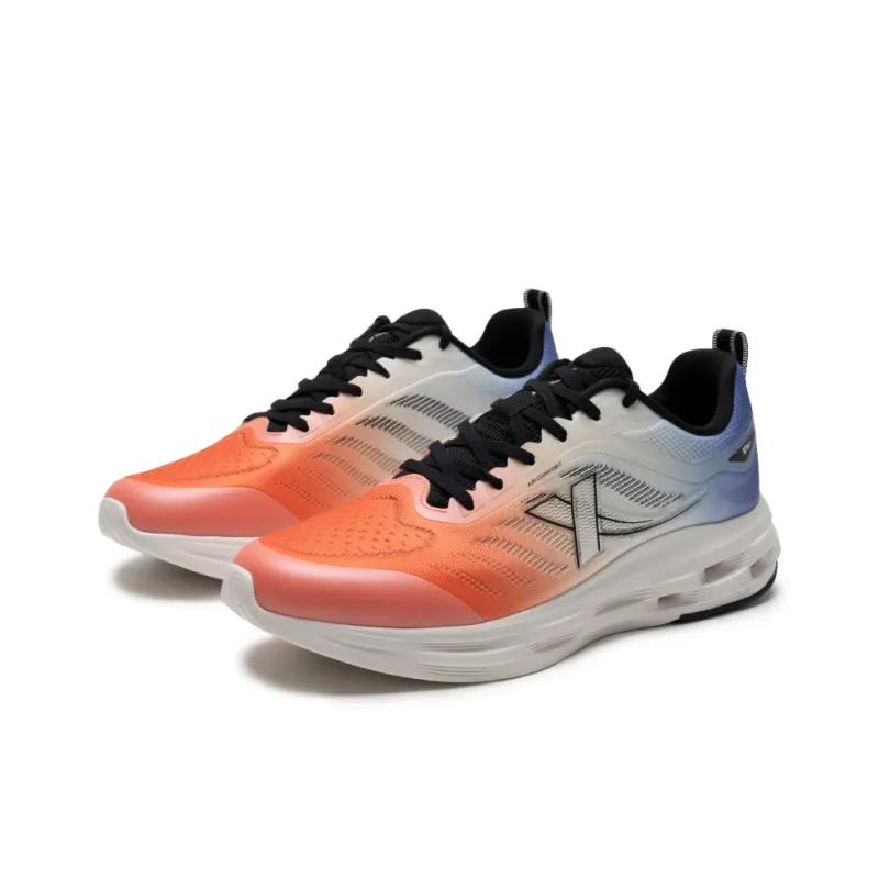XTEP Breathable Lightweight Low-Top Training Running Shoes Men's Orange White Blue-6