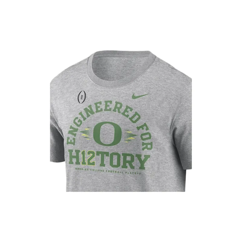 Nike College FW24 Oregon Ducks 2025 Football Playoff Bound Engineered T-Shirt Men's Gray Heather-2