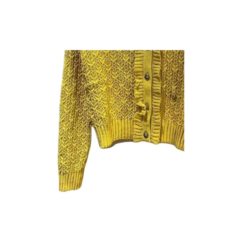 CHANEL Knitwear Women's Yellow-3