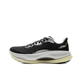 LiNing Yueying 4PRO Cushioned Slip Resistant Rebound Low Top Casual Running Shoes Men's Black