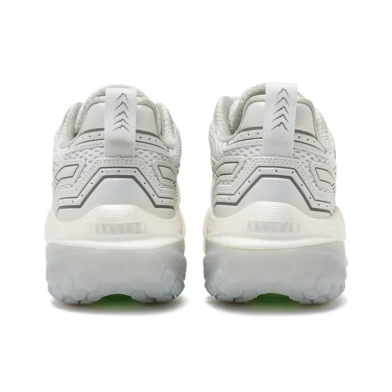 ONEMIX Abrasion Resistant Coverage Height Increase Low Top Chunky Sneakers Unisex Pearl White-4