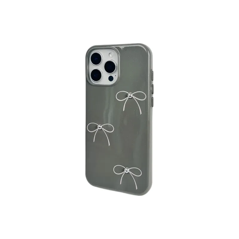 Wei Xin TPU Material Glitter Thread Bowknot Phone Cases Compatible With IPhone 16/15 Pro Max/Apple 13/14 Pro/Max-2