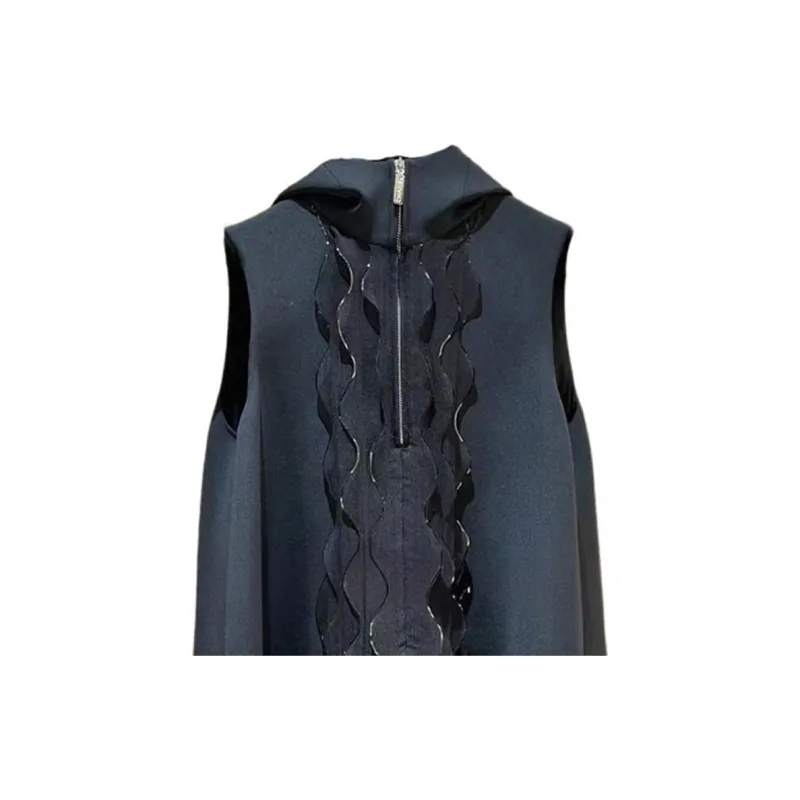 CHANEL SS25 Sleeveless Dress Women's Black-3