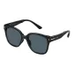 [Square and Round]Black Frame+Gray Lens TP301