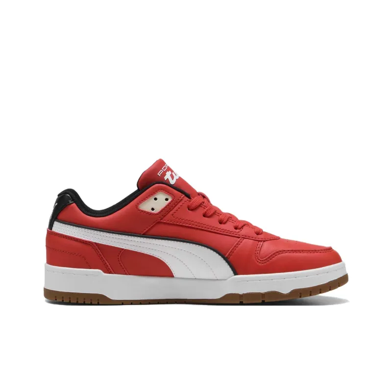 PUMA Porsche Legacy Anti Slip Wear Resistant Low Top Skateboard Shoes Men's Red-1