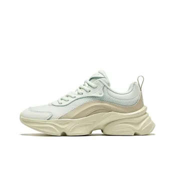 Erke Slip Resistant Height Increasing Low Top Casual Shoes Women's Dusty Green Misty Gray Green