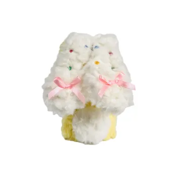 Wei Xin Plush Material Polka Dot Big Ears Rabbit Phone Cases Compatible With IPhone 16/15 Pro Max/Apple 13/14 Pro/Max